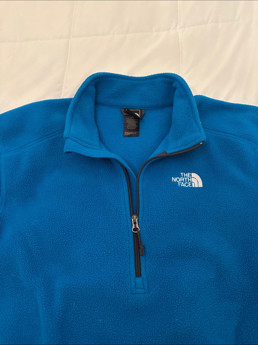 The North Face Teal-Blue Half-Zip Fleece Pullover